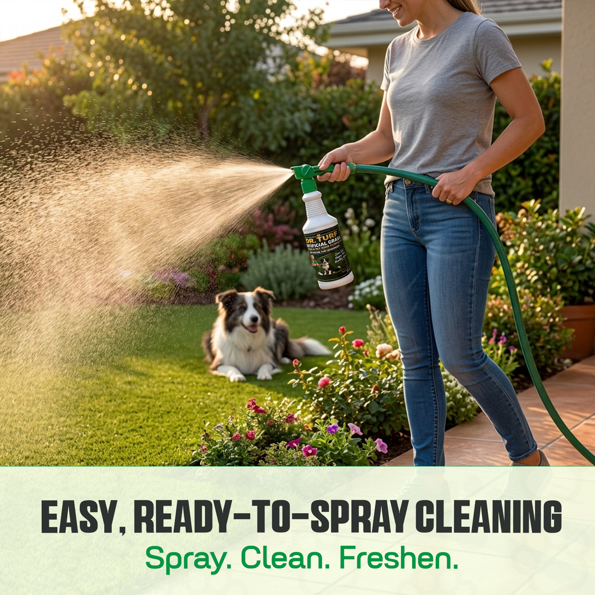 Dr. Turf Artificial Grass Cleaner & Pet Odor Eliminator | Bio-Enzyme | 32 oz